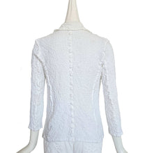 ME ISSEY MIYAKE WHITE CAULIFLOWER JACKET