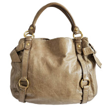 MIU MIU BEIGE LUX BOW LEATHER BAG