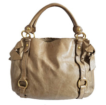 MIU MIU BEIGE LUX BOW LEATHER BAG