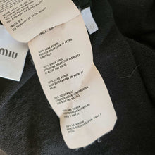 MIU MIU BLACK CRYSTL STAR BUTTON CARDIGAN (42)