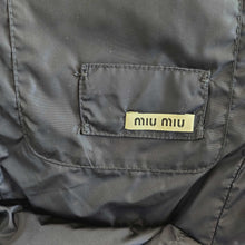 MIU MIU BLACK DOWN FILLED PUFFER JACKET (38)