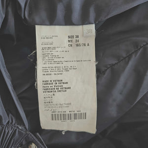 MIU MIU BLACK DOWN FILLED PUFFER JACKET (38)