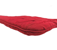 MIU MIU RED FABRIC MATELASSE WRISTLET CLUTCH