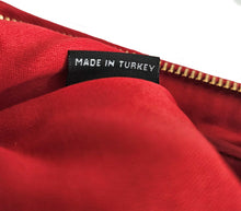 MIU MIU RED FABRIC MATELASSE WRISTLET CLUTCH
