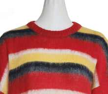 MIU MIU MOHAIR BLEND STRIPED SWEATER (38)