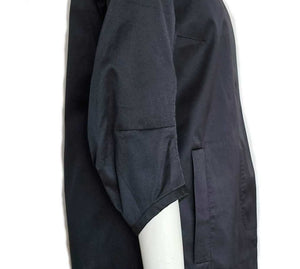 MONCLER PREMIERE BLACK STRIPED TRENCH COAT (2)