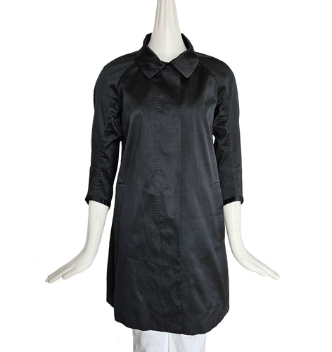 MONCLER PREMIERE BLACK STRIPED TRENCH COAT (2)