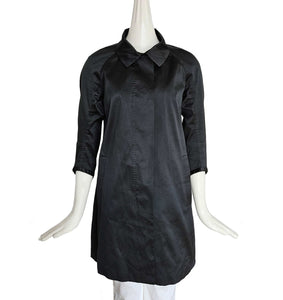MONCLER PREMIERE BLACK STRIPED TRENCH COAT (2)