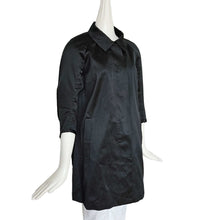 MONCLER PREMIERE BLACK STRIPED TRENCH COAT (2)