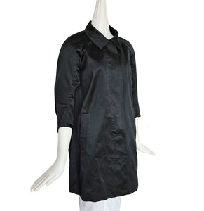 MONCLER PREMIERE BLACK STRIPED TRENCH COAT (2)