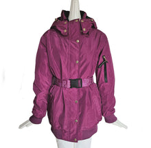 P.E. NATIONAL FUSCHIA PINK PUFFER JACKET WITH BELT (M)