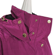 P.E. NATIONAL FUSCHIA PINK PUFFER JACKET WITH BELT (M)