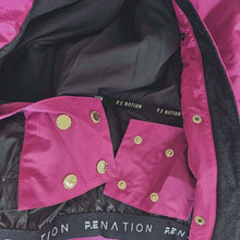 P.E. NATIONAL FUSCHIA PINK PUFFER JACKET WITH BELT (M)