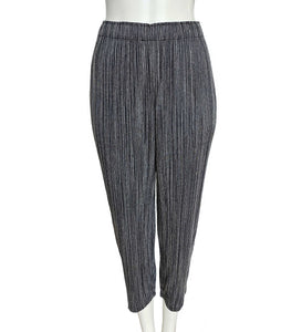 PLEATS PLEASE ISSEY MIYAKE BLACK/GRAY PLEATED PANTS (3)