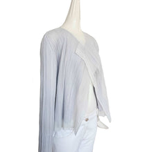 PLEATS PLEASE GRAY LAYERED PLEATED CARDIGAN (4)