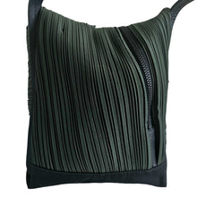 PLEATS PLEASE ISSEY MIYAKE GREEN BIAS PLEATS HANDBAG