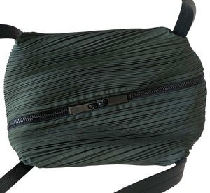 PLEATS PLEASE ISSEY MIYAKE GREEN BIAS PLEATS HANDBAG