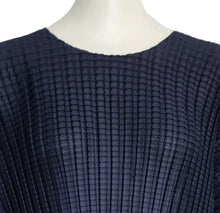 PLEATS PLEASE ISSEY MIYAKE NAVY PLEATED CROPPED TOP (3)
