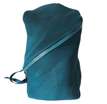 PLEATS PLEASE TEAL BLUE BIAS PLEATS BACKPACK