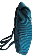 PLEATS PLEASE TEAL BLUE BIAS PLEATS BACKPACK