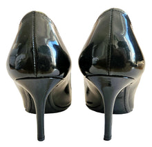PRADA BLACK PATENT LEATHER BOW PUMPS (37)