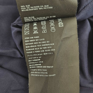 PRADA NAVY SILK HOODED COAT (40)