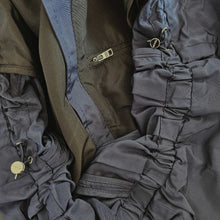 PRADA NAVY SILK HOODED COAT (40)