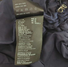 PRADA NAVY SILK HOODED COAT (40)