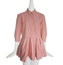 ROCHAS PARIS PINK PEPLUM BLOUSE (42)