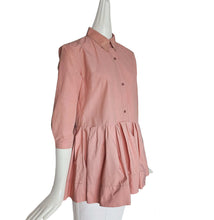 ROCHAS PARIS PINK PEPLUM BLOUSE (42)