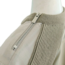 SACAI KHAKI NYLON/COTTON FLARE TOP (1)