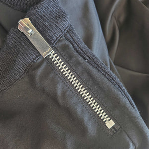 SACAI BLACK NYLON/COTTON FLARE TOP (2)