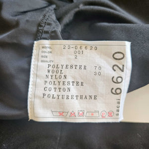 SACAI BLACK NYLON/COTTON FLARE TOP (2)