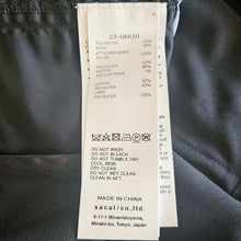 SACAI BLACK NYLON/COTTON FLARE TOP (2)