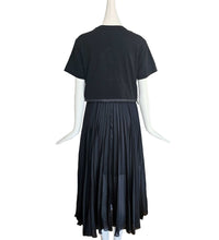 SACAI BLACK SWEATER TOP PLEATED MIDI DRESS (2)
