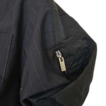 SACAI 2024 BLACK PINSTRIPED CROPPED SHIRT (1)