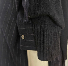 SACAI BLACK/CHARCOAL STRIPED KNIT SWEATER FRONT TOP (3)