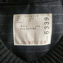 SACAI BLACK/CHARCOAL STRIPED KNIT SWEATER FRONT TOP (3)