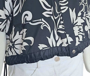 SACAI BLACK/OFF WHITE FLORAL PRINT BOXY SHIRT (3)
