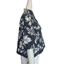 SACAI BLACK/OFF WHITE FLORAL PRINT BOXY SHIRT (3)
