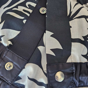 SACAI BLACK/OFF WHITE FLORAL PRINT BOXY SHIRT (3)
