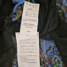 SACAI BLACK SHEER FLORAL PLEATED BACK TEE (3)