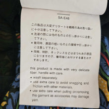 SACAI BLACK SHEER FLORAL PLEATED BACK TEE (3)