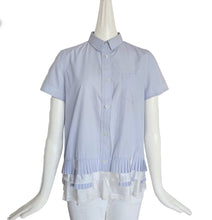 SACAI BLUE SHORT SLEEVES SHIRT (2)