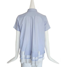 SACAI BLUE SHORT SLEEVES SHIRT (2)