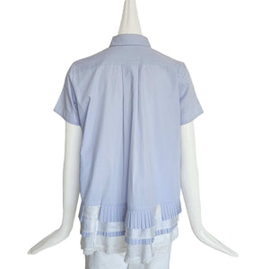 SACAI BLUE SHORT SLEEVES SHIRT (2)
