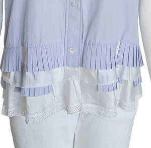 SACAI BLUE SHORT SLEEVES SHIRT (2)