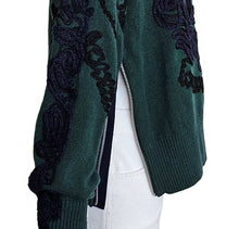 SACAI GREEN EMBROIDERED SWEATER (2)