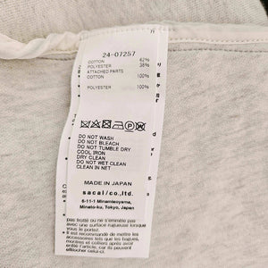 SACAI GREY PUFF SLEEVES FLEECE BOMBER JACKET (1)