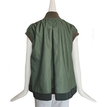 SACAI KHAKI GREEN NYLON GILET (2)